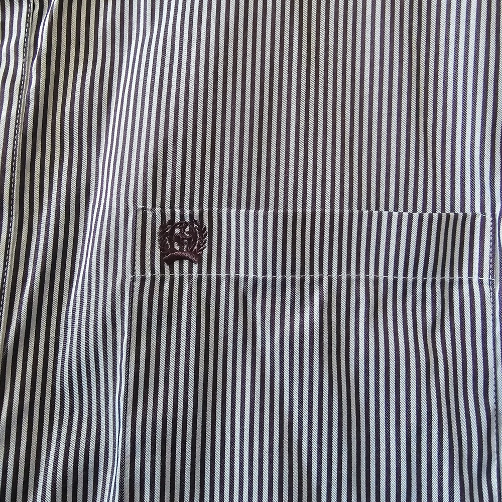 Cinch Western Shirt Men's XL Long Sleeve Button Down Striped Red White Burgundy - Picture 3 of 9